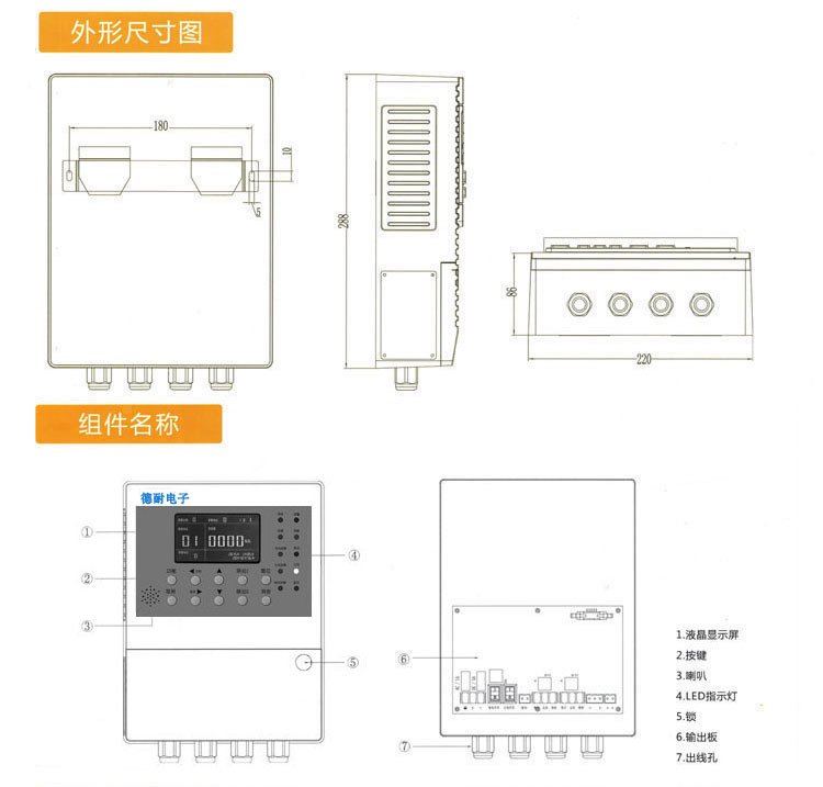 工业用可燃气体报警器说明