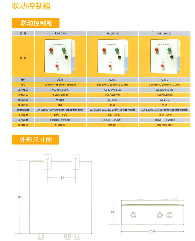 可燃气体报警器联动控制箱